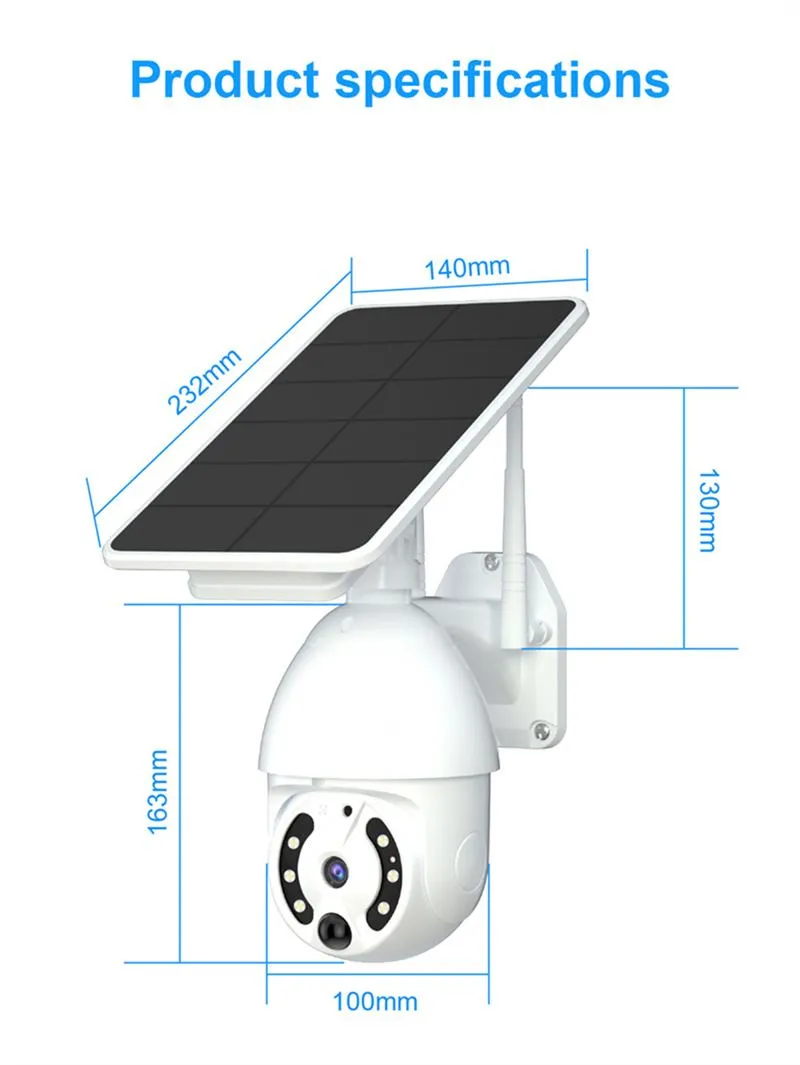 CCTV camera with solar charging board
