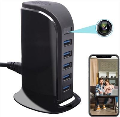 USB Charger WiFi Hidden Spy Camera