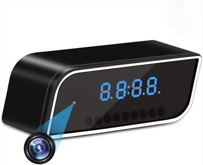 WiFi Hidden Spy Alarm Clock Camera